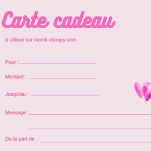 carte cadeau iconik choupy