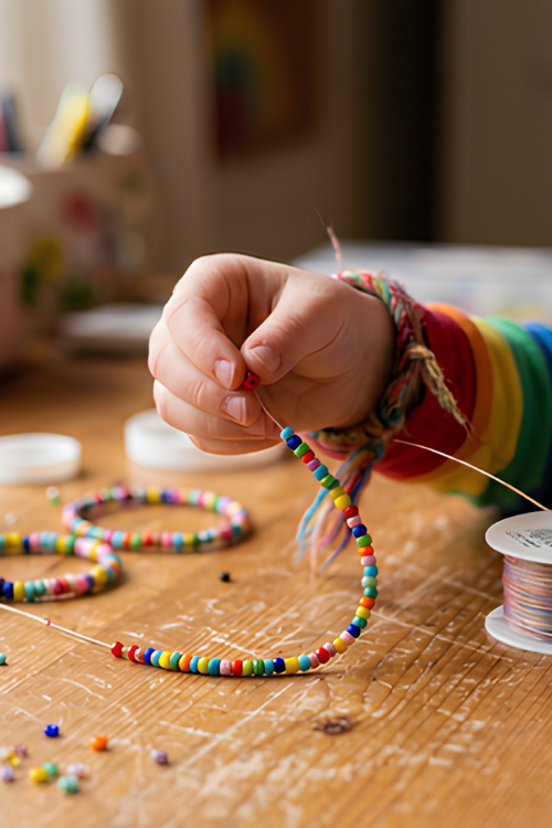 ateliers créatifs de bijoux fantaisie pour la créativité des enfants dans le 78