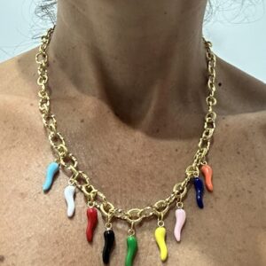 collier piment arc en ciel
