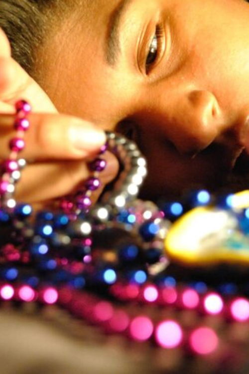 perles brillantes colorées pour la confiance en soi